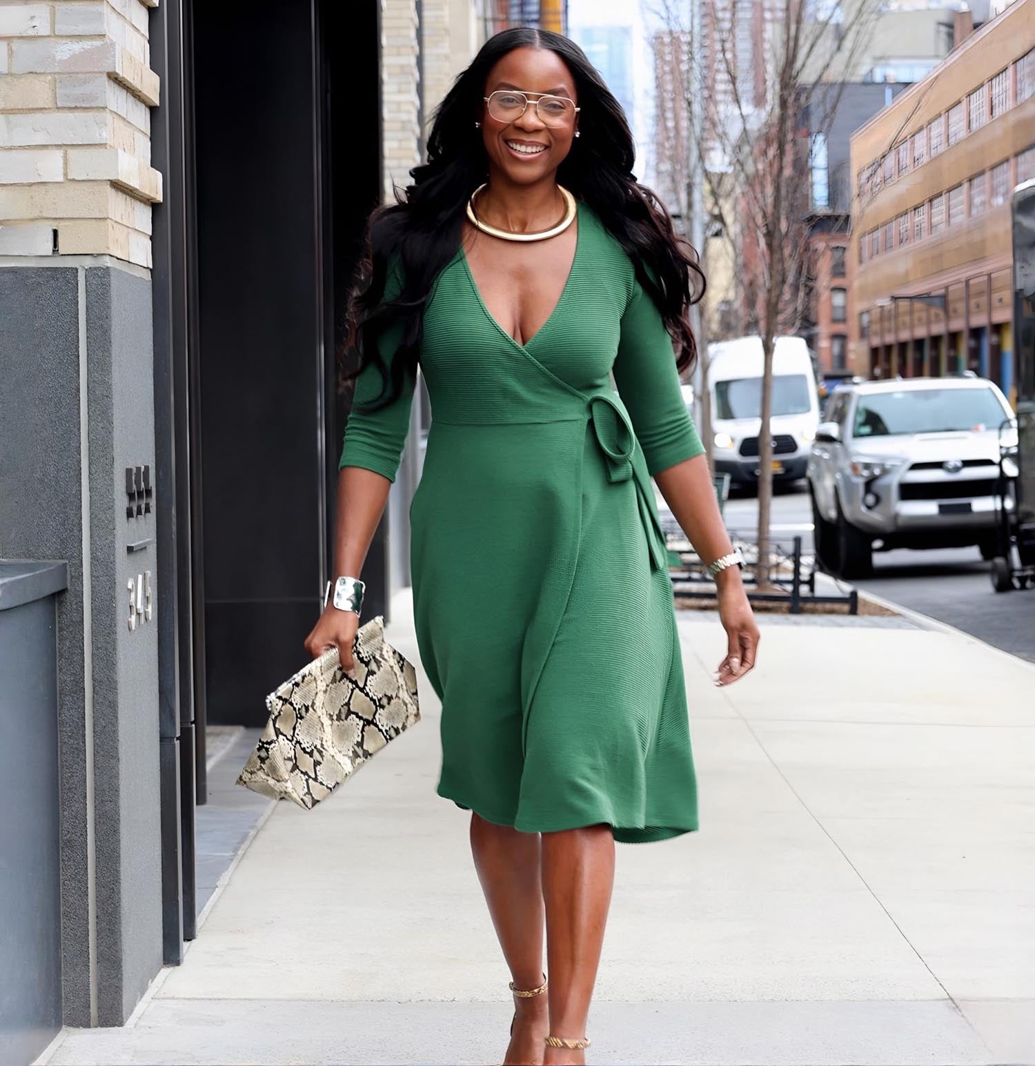 Ottoman Wrap Around Dress - Petit Pois